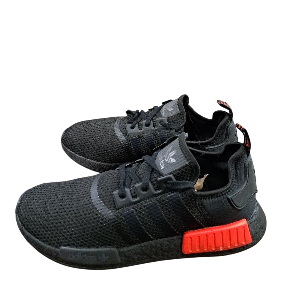 %Adidas NMD Boost Black Solar Red Men's size 13 Sneaker A53